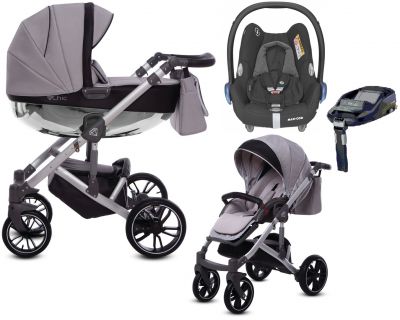 Wózek 4w1 Babyactive CHIC Maxi Cosi CabrioFix + baza Familyfix