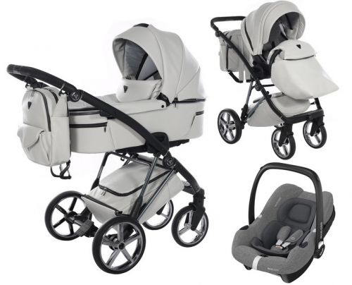 JUNAMA Air Premium wózek 3w1 + fotelik MAXI COSI CabrioFix