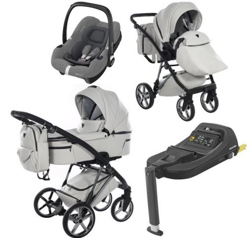 JUNAMA Air Premium wózek 4w1 + fotelik MAXI COSI CabrioFix + baza CabrioFix