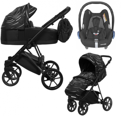 Babyactive MUSSE BOSS wózek 3w1 + fotelik Maxi Cosi CabrioFix