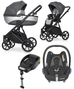 Riko NANO PRO wózek dziecięcy 4w1+ fotelik Maxi-Cosi CabrioFix+ baza EasyFix