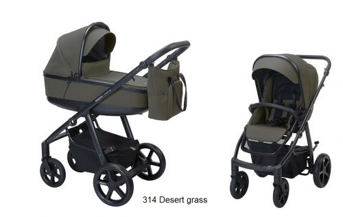 Espiro Next Up Black wózek  2w1 314 Desert Grass