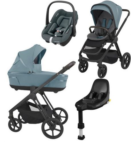 ESPIRO Miloo 2024 4w1 + fotelik MAXI-COSI Pebble S + baza FamilyFix S