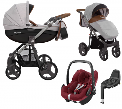 Babyactive MOMMY wózek 4w1 Pebble Pro i-Size + baza FamilyFix3