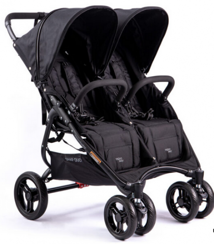 Valco Baby SNAP Duo 600D wózek bliźniaczy spacerowy Coal Black