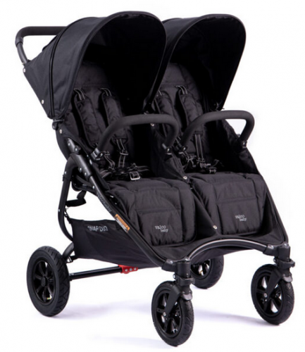 Valco Baby SNAP Duo Sport 600D wózek bliźniaczy spacerowy Coal Black