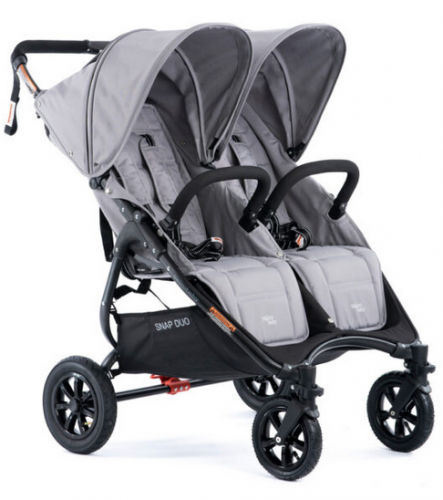Valco Baby SNAP Duo Sport 600D wózek bliźniaczy spacerowy Cool Grey