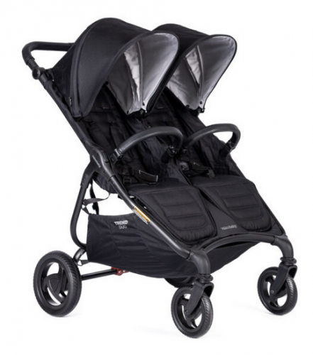 Valco Baby TREND Duo wózek bliźniaczy spacerowy Charcoal