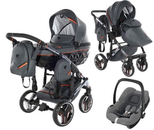 JUNAMA Sport wózek 3w1 + fotelik MAXI-COSI CabrioFix