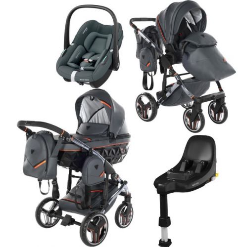 JUNAMA Sport wózek 4w1 + fotelik MAXI-COSI Pebble S + baza FamilyFix S