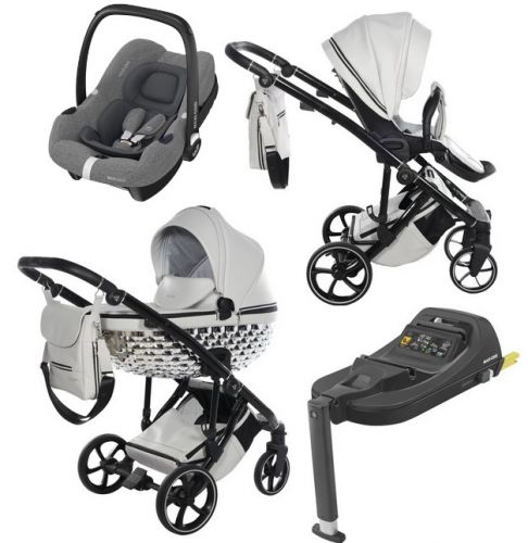 JUNAMA Zoomi wózek 4w1 + fotelik MAXI-COSI CabrioFix + baza CabrioFix